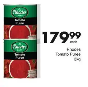 Save Rhodes Tomato Puree offer