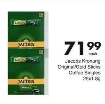 Save Jacobs Kronung Original/Gold Sticks Coffee Singles offer