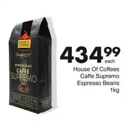 Save House Of Coffees Caffe Supremo Espresso Beans offer