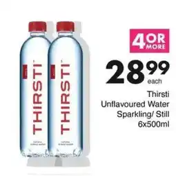 Save Thirsti Unflavoured Water Sparkling/ Still offer