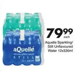 Save Aquelle Sparkling/ Still Unflavoured Water offer