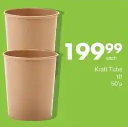 Save Kraft Tubs offer