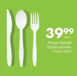 Save Plastic Dessert Spoons, Knives, Forks offer