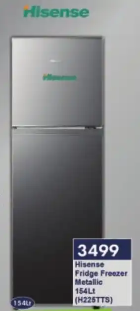 President Hyper Hisense Fridge Freezer Metallic offer