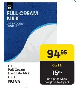 Makro m Full Cream Long Life Milk offer