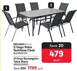 Makro Onyx Rectangular Table Black offer