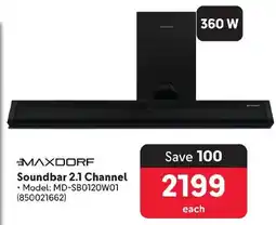 Makro MAXDORF Soundbar 2.1 Channel offer