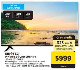 Makro SINOTEC 147 cm (58") UHD Smart TV offer