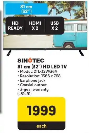 Makro SINOTEC 81 cm (32") HD LED TV offer