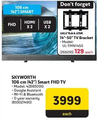 Makro SKYWORTH 106 cm (42") Smart FHD TV offer