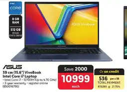 Makro ASUS 39 cm (15.6") VivoBook Intel Core i7 Laptop offer