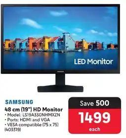 Makro SAMSUNG 48 cm (19") HD Monitor offer