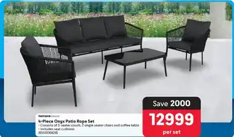 Makro Onyx Patio Rope Set offer