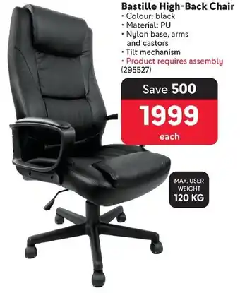 Makro Bastille High-Back Chair offer