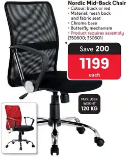 Makro Nordic Mid-Back Chair offer