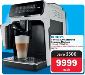 Makro PHILIPS Series 3200 Automatic Espresso Machine offer