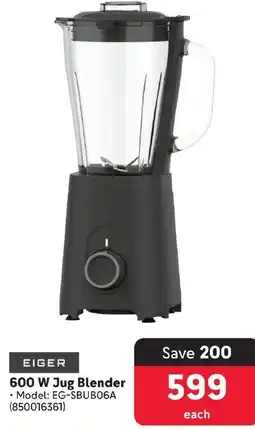 Makro EIGER 600 W Jug Blender offer