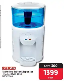 Makro GOLDAIR Table Top Water Dispenser offer