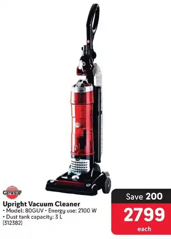 Makro GENESIS Upright Vacuum Cleaner offer