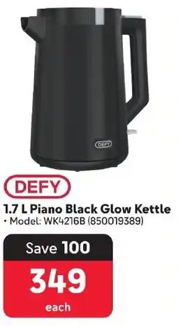 Makro DEFY Piano Black Glow Kettle offer