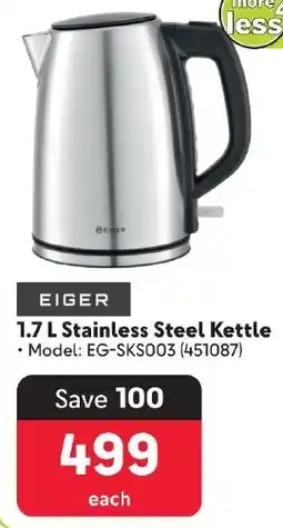 Makro EIGER Stainless Steel Kettle offer