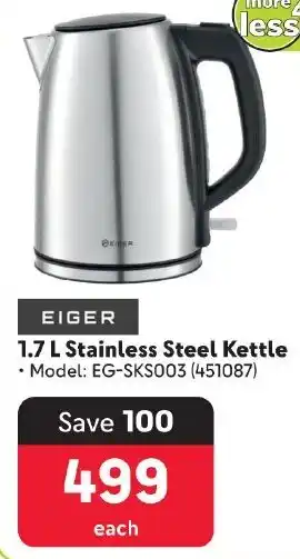 Makro EIGER Stainless Steel Kettle offer