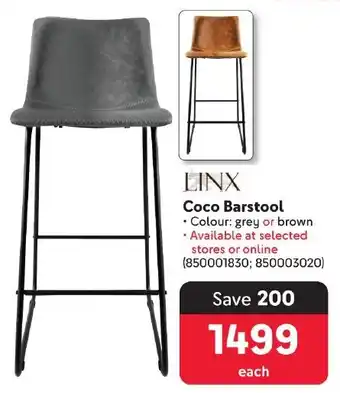 Makro LINX Coco Barstool offer