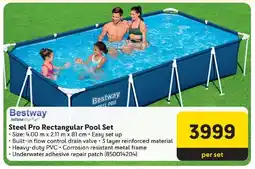 Makro Bestway Steel Pro Rectangular Pool Set offer