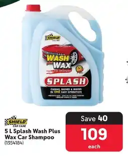 Makro SHIELD Splash Wash Plus Wax Car Shampoo offer