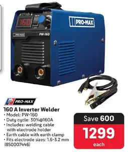 Makro PRO-MAX 160 A Inverter Welder offer