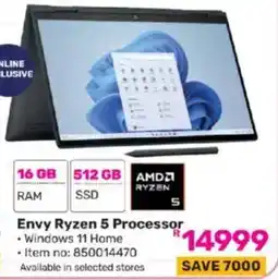 Game HP Envy Ryzen 5 Processor offer