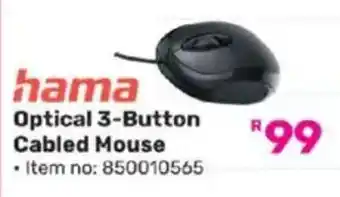 Game Hama Optical 3-Button Cabled Mouse offer