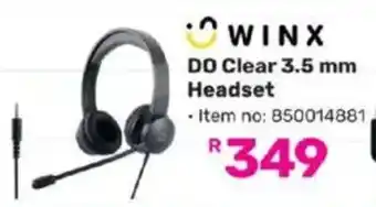 Game WINX DO Clear 3.5 mm Headset offer