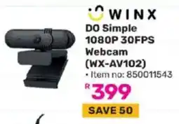 Game WINX DO Simple 1080P 30FPS Webcam (WX-AV102) offer