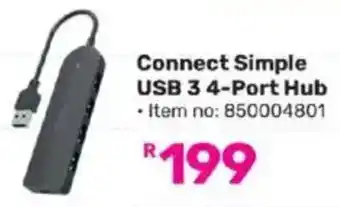 Game Connect Simple USB 3 4-Port Hub offer