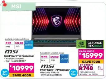 Game Msi Intel Core i5 Processor offer