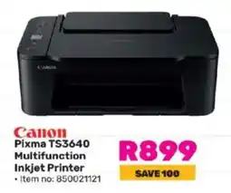 Game Canon Pixma TS3640 Multifunction Inkjet Printer offer