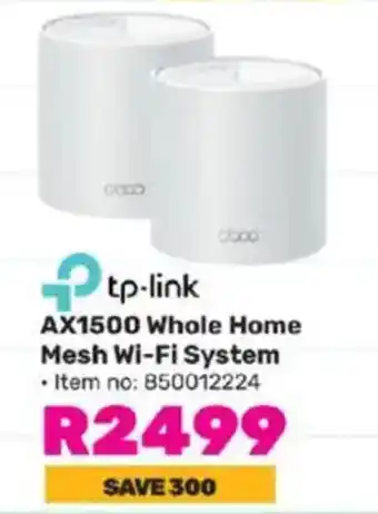 Game Tp-link AX1500 Whole Home Mesh Wi-Fi System offer