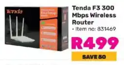 Game Tenda F3 300 Mbps Wireless Router offer