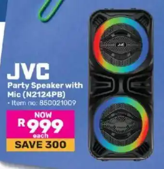 Game JVC Party Speaker with Mic (N2124PB) offer