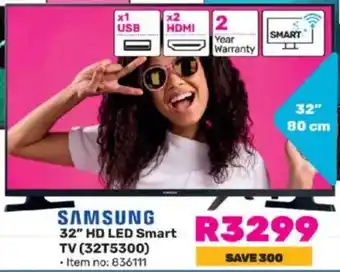 Game SAMSUNG 32" HD LED Smart TV offer