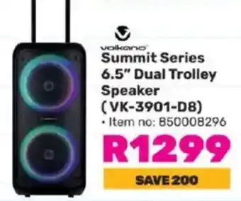 Game Volkano Summit Series 6.5" Dual Trolley Speaker offer