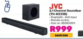 Game JVC 2.1 Channel Soundbar (TH-N333B) offer