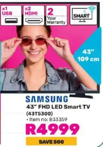 Game SAMSUNG 43" FHD LED Smart TV offer