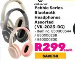 Game Volkano Pebble Series Bluetooth Headphones Assorted (VK-2023-DG) offer