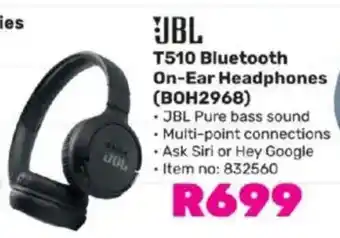 Game JBL T510 Bluetooth On-Ear Headphones (BOH2968) offer