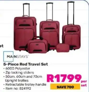 Game MAINSTAYS Red Travel Set offer