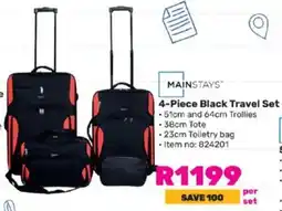 Game MAINSTAYS Black Travel Set offer