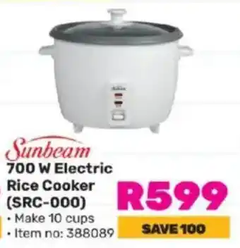 Game Sunbeam 700 W Electric Rice Cooker offer