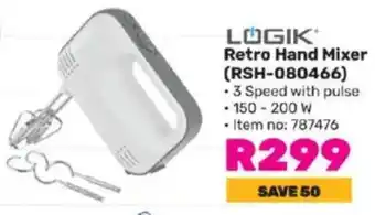 Game LOGIK Retro Hand Mixer (RSH-080466) offer